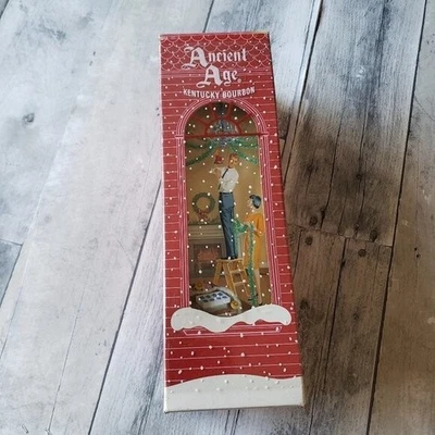 Vintage Ancient Age Kentucky Bourbon 3D Christmas Box - 1960's as seen in ads - Image 1 of 4