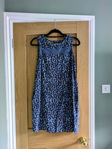 Next Linen Blend Shift Dress Size 10 - Picture 1 of 6