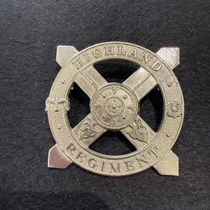 British Army Highland Regiment Cap Badge - Picture 1 of 2
