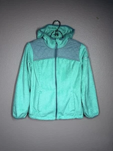 Free Country Mädchen Full Zip Fleece Kapuzen Übergangsjacke Aqua Gr. M (10/12) - Bild 1 von 3