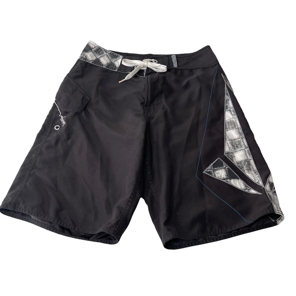 Volcom Boys Size 20 Waist 30" Black Swimming Trunks - Image 1 of 4