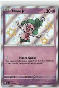 Pantomime Jr., Pokémon SV: Paldean Fates Shiny Rare, 157/091 NM - Bild 1 von 2