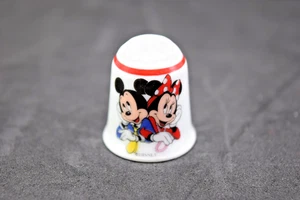 Ditale porcellana vintage Disney Topolino e Minnie W. Germany Reutter - Foto 1 di 5