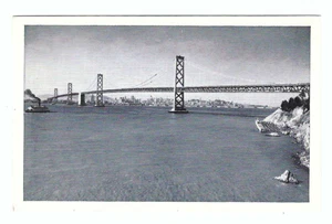 San Francisco - Oakland Bay Bridge von Yerba Buena Island Postkarte - Bild 1 von 2