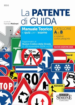 La Patente Di Guida Manuale Teorico E Quiz per L'Esame Categorie a E B E Relativ - Immagine 1 di 4