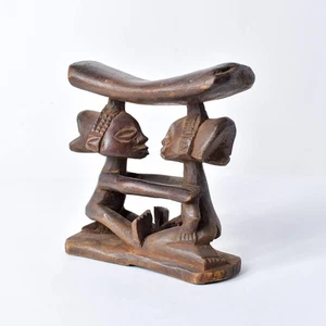 Luba Figural Miniature Headrest Congo - Picture 1 of 12