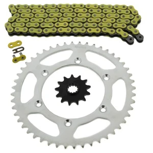 1999-00 fit Suzuki RM250 RM 250 Yellow Non O Ring Chain & Sprocket 13/48 114L - Foto 1 di 4