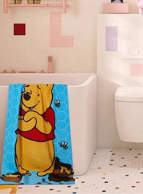 NUEVA Toalla de Playa Disney Winnie The Pooh Super Suave Tamaño 27"x54"Honey Bee Happy" Foto 1 de 3