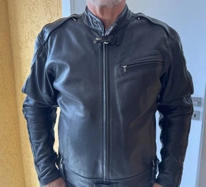 Harley Davidson Old Style Motorradjacke Gr. XL/50-52 Schwarz-Protection - Bild 1 von 18
