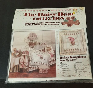 THE DAISY KINGDOM BEAR VOYAGERS QUILT TOP 44" X 36" RARE SEALED - Picture 1 of 7