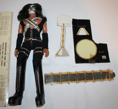 Винтажная экшн-фигурка 1977 Mego Kiss Peter Crisis 12 дюймов 100% полный комплект с барабаном 70-е трудно найти - Изображение 1 из 4