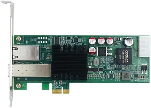 PCIE x1 Dual-Port optoelectronic Hybrid PoE+Gigabit Ethernet Frame Grabber Card - Picture 1 of 3