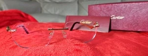 CARTIER CT0120O 001 GOLD TRANSPARENT UV BRILLE - Bild 1 von 12