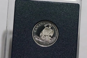 🧭 🇨🇦 CANADA 10 CENTS 1997 SILVER PROOF Caboto's Voyage CASED B88 CP2 - Picture 1 of 5