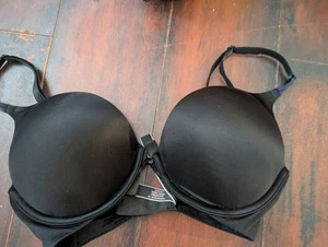 Reggiseno Victoria's Secret 32D Bombshell Tuffo Nero Aggiunge 2 Coppe - Foto 1 di 4