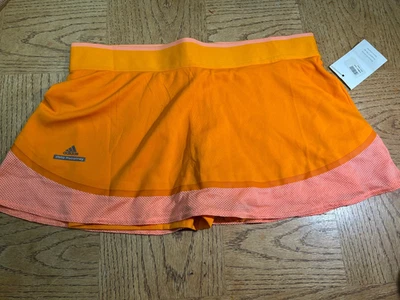 NUEVO CON ETIQUETAS STELLA McCARTNEY BARRICADE Mujer Talla L Adidas Tenis Falda Corta Naranja Foto 1 de 4