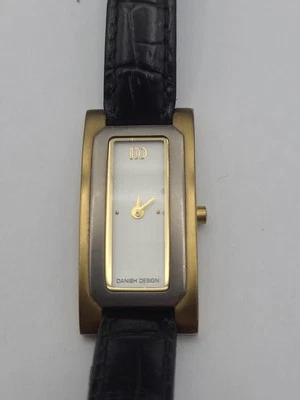 Danish Design Quartz Watch All Titanium Two Tone Black Band New Battery Working - Image 1 of 4