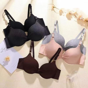 Ladies Bras Cotton Small Chest Thickened Adjusted Brassiere Smooth Underwear AAA - Picture 1 of 14