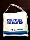 Vintage Eastern Airlines Travel Tote Bag Vinyl Charters Unlimited Zip Carry On