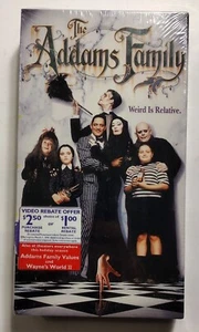 The Addams Family VHS Video Tape FACTORY SEALED McDonalds Watermark Rebate Promo - Imagen 1 de 7