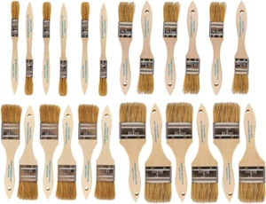 - Chip Brush – Variety Pack – 24 Pack - Natural China Bristle Paintbrush Set for - Picture 1 of 8