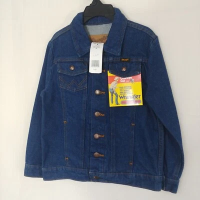 Chaqueta Wrangler Corte Vaquero Juvenil Denim Abotonada Manga Larga Talla Mediana - Nueva con Etiquetas Foto 1 de 4