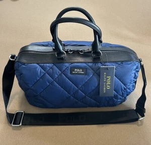 Polo Ralph Lauren Quilted Handbag/ Crossbody smallDuffle RARE - Picture 1 of 7