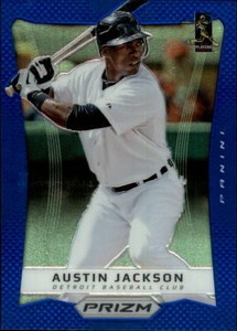 2012 Panini Prizm Prizms Blue #43 Austin Jackson 