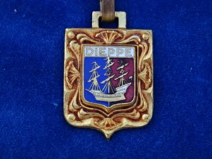 NICE NICE RARE TOP +++ HERALDIC KEY RING - AUGIS - DIEPPE - Picture 1 of 3