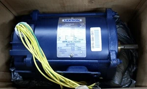 LEESON 111940.00  Electric Motor 3 PH 1/3HP (1140/950RPM)-(208/230VAC) - Picture 1 of 3