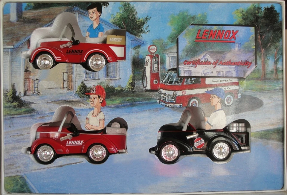 3 LENNOX PETITE PEDAL CARS 1/12 SCALE 3 IN A SET CROWN PREMIUMS PSET 02 - Image 1 of 1