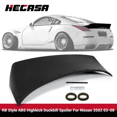 For 03-08 Nissan 350Z Z33 JDM RB Style ABS Painted Trunk Duckbill Spoiler Wing - Image 1 of 4
