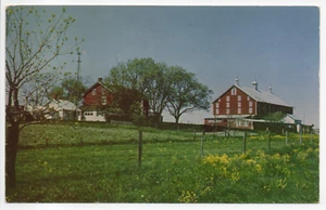 Eisenhower Farm Gettysburg PA Historic Barn Vintage Chrome Postcard Unposted - Picture 1 of 12