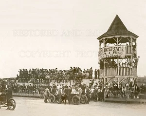 8x10 photo print: Sioux City Iowa Free-for-all Car Race, Interstate Fair sign - Picture 1 of 1
