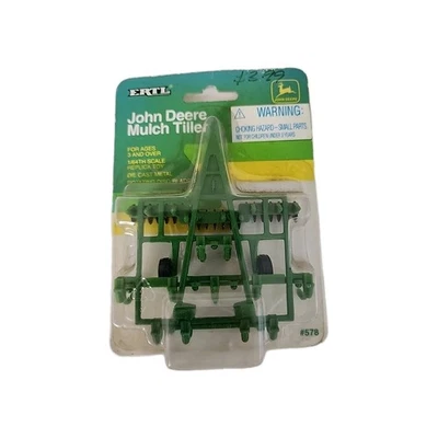 Miniature VTG 1993 John Deere Mulch Tiller Die Cast 1/64 Ertl New In Pack #578 - Image 1 of 4