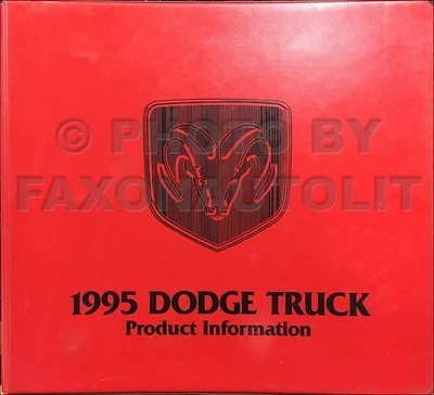 1995 Dodge Truck информация о продукте цвет обивки альбом данных книги варианты - Изображение 1 из 2