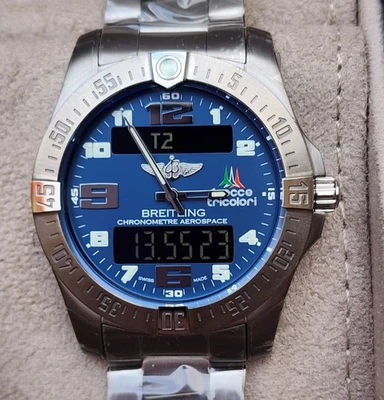 Breitling Aerospace Evo Frecce Tricolori Watch Quartz 43mm Titanium New E79363 - image 1 of 4