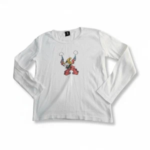 Realisation Par Long Sleeve Top M Medium White Cowboy Clown Graphic Yee Haw Tee - Bild 1 von 9