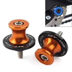 6MM CNC Schwingenspulen Slider für YAMAHA MT-09 FZ09 2013-22 Motorrad Orange - Picture 1 of 7