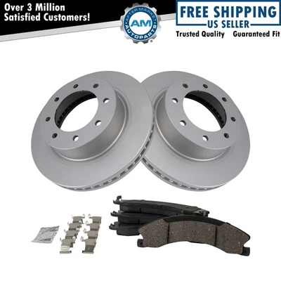 Kit de pastillas de freno delanteras premium de cerámica y rotor recubierto para furgoneta Nissan NV Foto 1 de 4