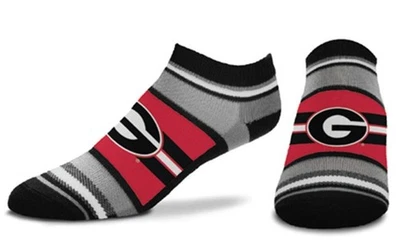 GEORGIA BULLDOGS NCAA MEN'S LARGE (10-13) NO SHOW SOCKS FREE SHIPPING - Image 1 of 3