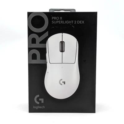 Logitech PRO X SUPERLIGHT 2 DEX Wireless Gaming Mouse - White | 910-007363 - Image 1 of 4