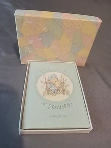 1974 A Little Book Of Proverbs Betsey Clark Includes Box Name Inside Corner Clip - Picture 1 of 3