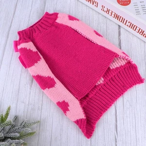 Pet Sweater Pet Puppy Shirt Cat Dress Up Accessories Pet New Year Sweater - Picture 1 of 11