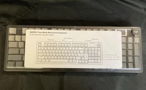 AULA S98 Pro Wireless Mechanical Keyboard with Screen Brown and Black - Picture 1 of 10