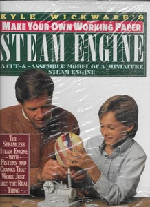 Make Your Own Working Paper Steam Engine Model Book SEALED Still BRAND NEW! - Picture 1 of 2