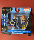 Marvel X-Men Minimates - Cyclops (No Visor), and Jean Grey. (ArtAsylum, 2003)