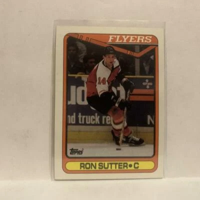 #45 Ron Sutter Philadelphia Flyers 1990-91 Topps Hockey Card JZ1 - Image 1 of 2