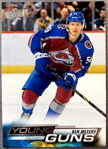 2022-23 Upper Deck Young Guns #222 Ben Meyers Colorado Avalanche RC - Foto 1 di 1