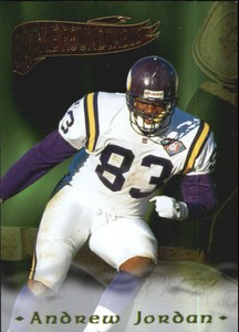 1995 Excalibur Rookie Roundtable Redemption Gold Football Card #21 Andrew Jordan